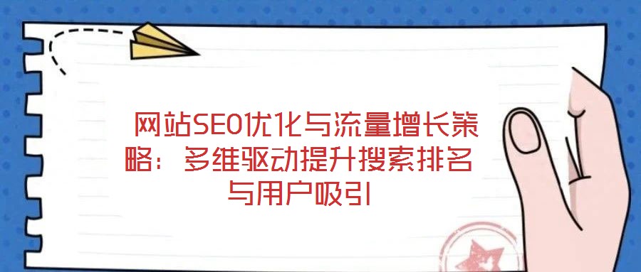 網(wǎng)站SEO優(yōu)化與流量增長策略:多維驅(qū)動提升搜索排名與用戶吸引